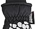 ANDORRA Kids Glow in The Dark Waterproof Snow Gloves, Skeleton, Black, L (10-12Y)