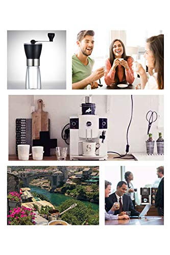 Queta Manuelle Kaffeemühle Tragbare Handkaffeemühle aus Edelstahl Geeignet für Reisen/Camping/Büro – Bild 7