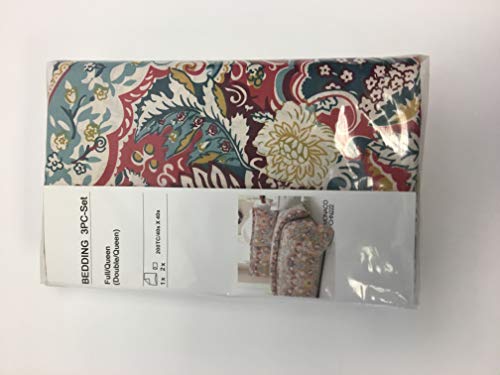 100% Cotton Paisley Pattern Duvet Cover Set Full/queen "Duvet Cover and 2 Pillowcases Included"