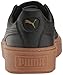 PUMA Women's Basket Platform Core Sneaker, Puma Black-Puma Black,6 M US