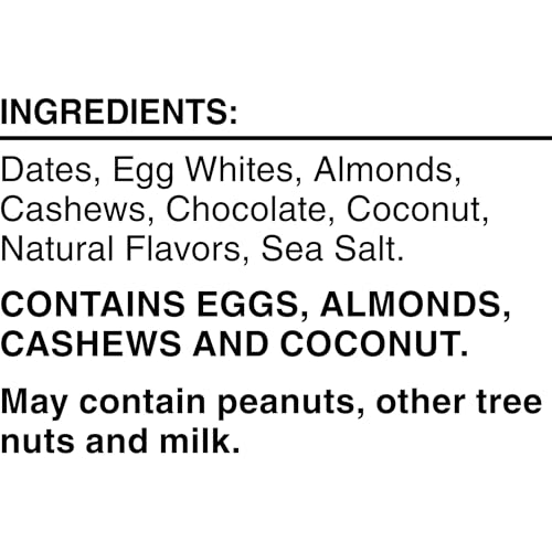 RXBAR PROTEIN BARS, PROTEIN SNACK, SNACK BARS, COCONUT CHOCOLATE, 22OZ BOX (12 BARS)