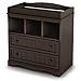 South Shore 2-Drawer Changing Table with Open Storage, Espresso