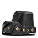 MegaGear Sony Alpha A6300, A6000 (16-50 mm) Ever Ready Leather Camera Case and Strap, with Battery Access - Black - MG406
