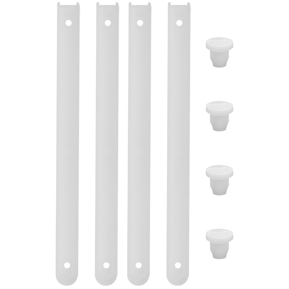 DOITOOL Pack of 4 Drawer Guides Dresser Drawers White Drawer Guides Drawer Guides Drawer Guides Heavy Duty Drawer Guides for Drawers