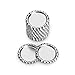 IGOGO 100 PCS Flattened Chrome Bottle Caps – Chrome Silver, 1 Inch Smooth DIY Craft Caps for Jewelry Making, Hair Bows, Resin Projects, Pendants, Scrapbooking, Art Projects
