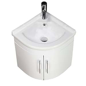 Lavabo mueble de baño armario de esquina - soporte de pared para colgar