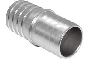 JoyTube 1 Pcs 1-1/2 Inch Radiator Hose Barb Adapter, Coupler Splice Mend Coolant Intercooler Exchanger Heater Repair Hose Connector Water Fluid Air Aluminum