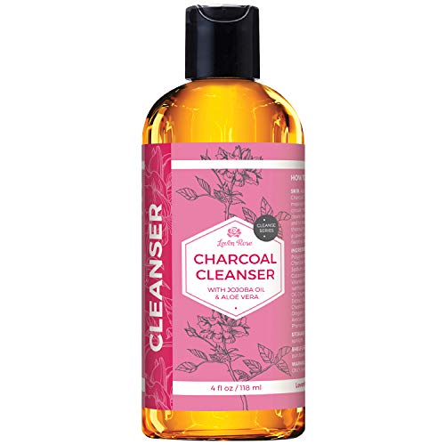Charcoal Cleanser by Leven Rose with Jojoba Oil & Aloe Vera, Gentle Foaming, Deep Cleansing, Anti-Aging, Stops Breakouts, Pore Shrinking, Great for All Skin Types Facial Cleanser 4 oz - Thumbnail 5