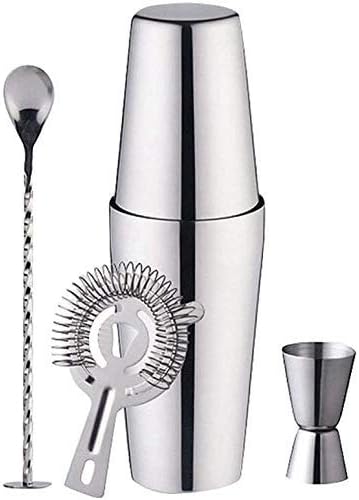 カクテルシェーカー 2ピースアメリカンスタイルボストンシェーカーカクテルシェーカーステンレス鋼シェーカーカップミキシングカップドリンクバーテンダーバーツール750ml 6 5x26 5cm Masqueboutique Com