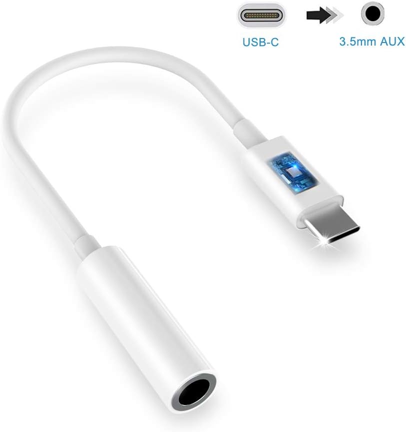 USB C to 3.5mm adapter USB Type C to 3.5mm Digital Aux Audio Headphone Jack Cable for Pixel 2/2XL,Pixel 3/3XL,Pad Pro,HTC U11,Essential PH-1,Huawei P20 and more[Support Calling&Volume Control]