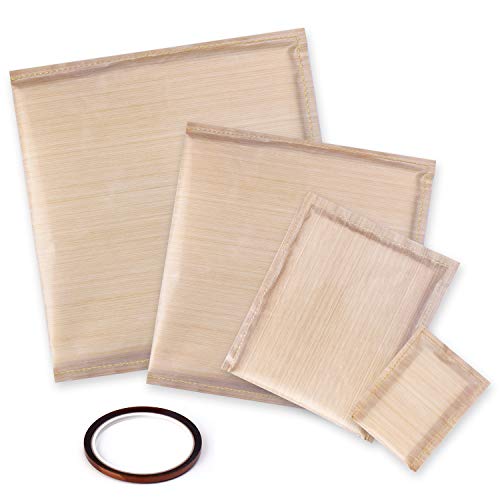 Heat Press Pillow NODDWAY Beige Heat Transfer Pillow Set with 4PCS Non-Stick Teflon Pressing Pillow, 1PCS Heat Resistant Tape for Heat Press Printing and Vinyl Projects.