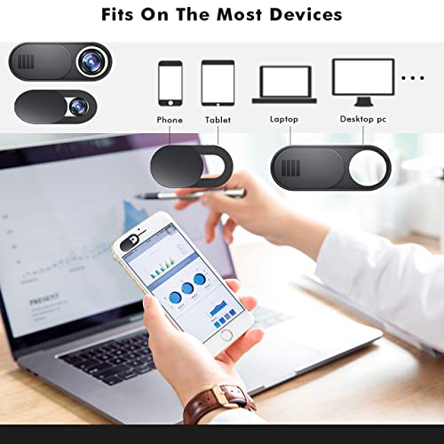 ISEMESI Laptop Mac Camera Cover Slide Cute, [10 Pack] UltraThin cam