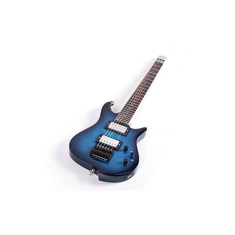 Asmuse Headless Electric Guitar Overhead Travel Guitar Small But Full
