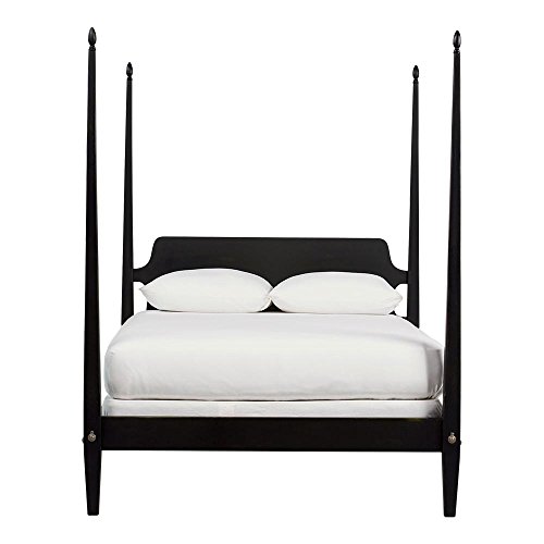Ethan Allen Barrett Poster Bed, Queen, Charcoal