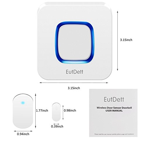 Door Chime, Wireless Door Open Chime with Operating Range 600FT/58