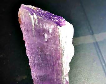 770ct Purple Kunzite Crystal Specimen. Double Terminated Kunzite Spodumene Gemstone