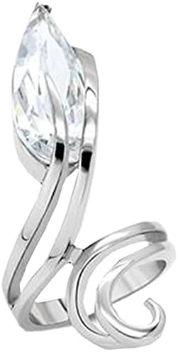 Treble Clef Note ring designer fashion Stainless Steel 9.5 ct 42mm long x 22mm wide