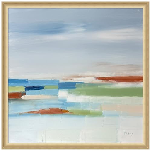 Amanti Art Framed Canvas Wall Art Print Entre Ciel Et Terre 4 by Sandrine, 26 x…