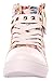 High Top Sneakers for Women and Girls with Lace-up in Canvas and Leather(5.5 B(M) US,floralpink) (5.5 B(M) US, floralpink)