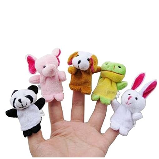 UNKE 10 Pcs Finger Puppet Set -Animal Finger Puppets Toy Children's Learn Play Story - Image 3