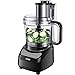 Food Processor 12-Cup, Aicok Multi-Function Food Processor, 1.8L, 3 Speed Options, 2 Chopping Blades & 1 Disc, Safety Interlocking Design, 500W, Black-1
