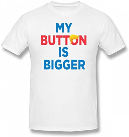 DMDSLH My Is Bigger Cool Tshirt Popular Print T-Shirts Valentine Day Man Tee White