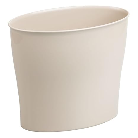 Idesign Interdesign Wastebasket Trash Bathroom Bedroom Or Office Taupe Nuvo Waste Can