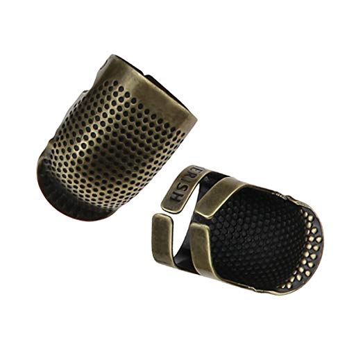 Ruiqas Sewing Thimble Retro Sewing Thimble Handwork Finger Shield Protector Thimbles for Sewing (Size : S)
