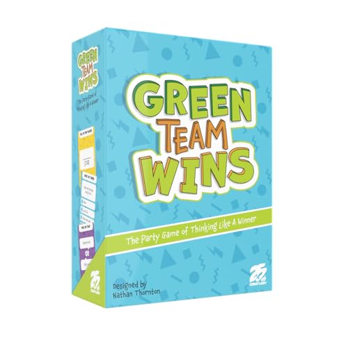 25th Century Games Green Team Wins Party Game, Family Tabletop Question Card Ga…