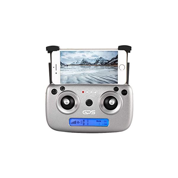 Ocamo HD-Kamera-Drohne,GPS Drohne mit 4 Karat 1080 P HD Dual Kamera 5G WiFi RC Quadcopter Optischer Fluss Positionierung… – Bild 8