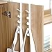 Sadiyamo 5 Layers Over The Door Hook Organizer Rack Hanger Backpack Handbag Door Hook, Pack of 2 (White)