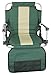 Stansport Tubular Frame Folding Stadium Seat with Arms - Green/Tan (G-8-10)