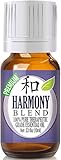 Harmony Blend 100% Pure, Best Therapeutic Grade Essential Oil - 10ml - Comparable to Young Living's Harmony - East Indian Sandalwood, French lavender, Ylang Ylang, Frankincense, Sweet Orange, sage, bergamot, lemon, jasmine, roman chamomile, palmarosa