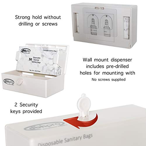 Sanitary Napkin Disposal Bags with Dispenser Feminine Hygiene