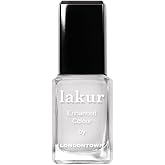 LONDONTOWN lakur Nail Polish - Chip-Resistant, Non-Toxic, Conditions & Hydrates Nails Shimmery Silver Glitter