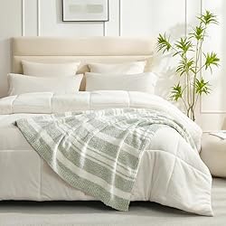 Snuggle Sac Stripe Sage Green Blanket Twin