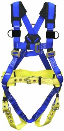 Elk River 75102 WorkMaster Polyester/Nylon 1 D Ring Harness with Tongue Buckles, Medium