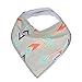 Snap Buttons Cotton Baby Bandana Drool Bibs Saliva Towel for Set of 4 Baby Feeding