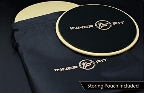 InnerFit-Core-Sliders-for-Working-Out-Set-of-2-Dual-Sided-Exercise-Sliders-Fitness-Discs-Durable-Strength-Slides-Suitable-for-Carpets-and-Hardwood-Floors