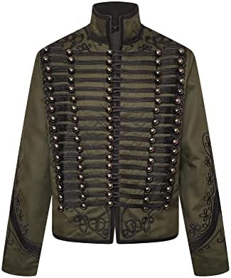 Amazon.com: ZIUFVML Men's Napoleon Jacket Costume Army Tailcoat