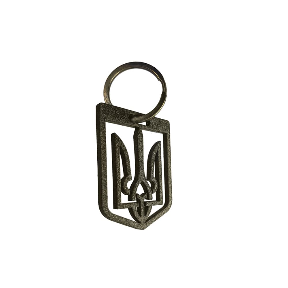 Avisa Stainless steel key chain - 'Ukraine' (golden)