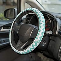 Bluecell Women Car Steering Wheel Cover, Anti Slip Cute Universal 15 inch Car Steering Wheel Cover for Ladies Girls