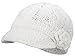 Simplicity Women's Winter Hand Knitted Beanie Newsboy Hat with Visor