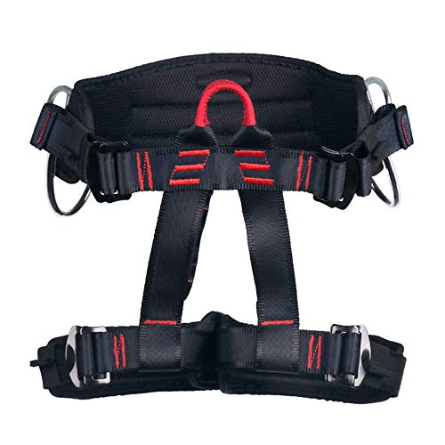 MelkTemn Climbing Harness, Rock Climbing Harness Protect Waist Safety Harness, Wider Half Body Harness for Mountaineering Fire Rescuing Rock Climbing Rappelling Tree Climbing