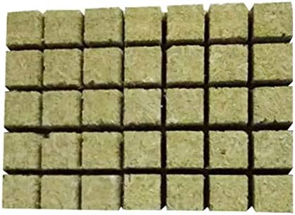 Loveinwinter 49pcs Rock Wool, Hydroponics Cutting Cubes, Rockwool Soilless Culture Substrate, Agricultural Cuttings Seedlings 36X36X40mm