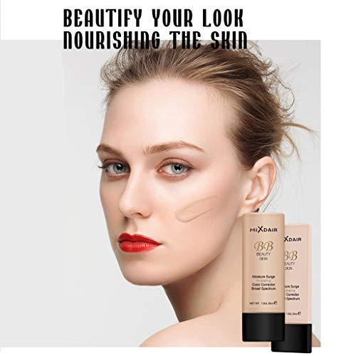 Chezaa MIXDAIR Cruelty-Free Foundation and Concealer That Covers Under-Eye Circles, Blemishes & Skin Discoloration for a Flawless Finish, Light, 0.1 Ounce (C) - Thumbnail 6
