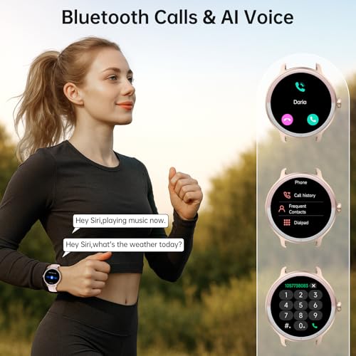 Smart Watch for Women Men(Answer/Make Calls), Fitness Tracker Built-in AI Voice, 1.27" HD Smartwatch with Heart Rate/Sleep/Step/SpO2 Monitor, 100+ Sports Modes, IP68 Waterproof Watch for Android iOS