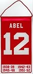 Sid Abel Detroit Red Wings Mini Retirement Banner