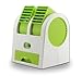 Alytimes Desktop Dual Bladeless Portable Adjustable Angles Scented Air Conditioning Air Cooler USB Electric Mini Fan (Air Fan-Green)