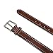 Nautica Boys' 25mm Tubular Belt with Leather Overlay, Brown, 26